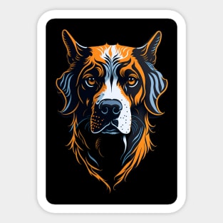 dog portrait Sticker